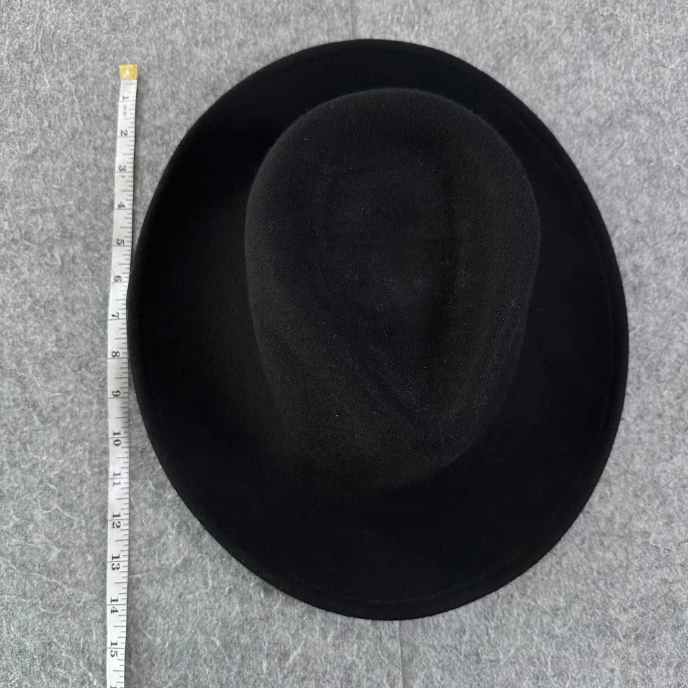 Stetson Crushable Wool Fedora Hat Black Water Repellent Made in USA Mens Large